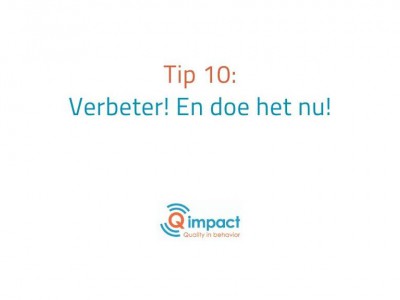 Verbeter en doe het nu Verbeter en doe het nu
